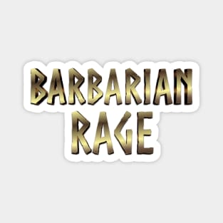 Barbarian Rage Pen and Paper RPG Magnet