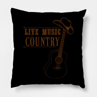 Live music country Pillow