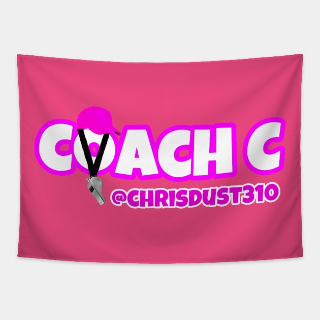 The Brand New Coach C Logo ( Breast Cancer Addition ) Tapestry by ChrisDust310