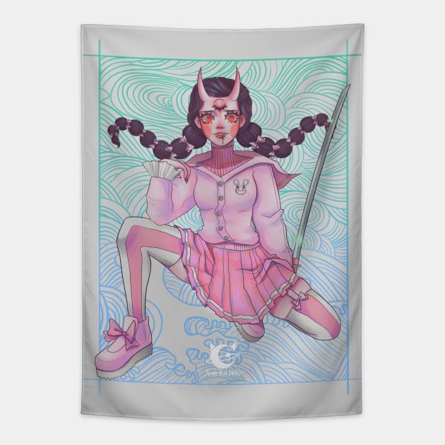 Vika Tapestry by Angie Kat Neko