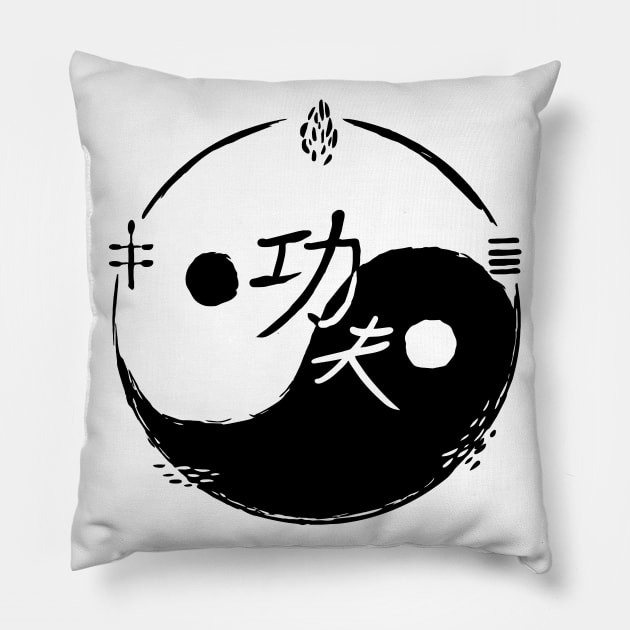 Yingyang symbol Pillow by Nikokosmos