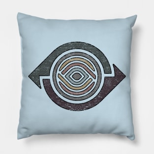 Abstract Geometry with Earth Tones Pillow