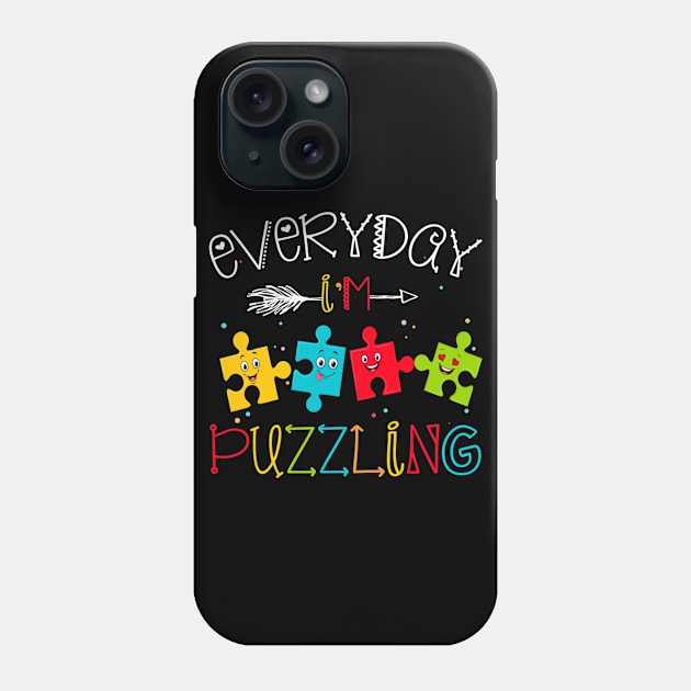 Everyday Im Puzzling Fun Voice For Autism Autism Awareness Phone Case by hony.white