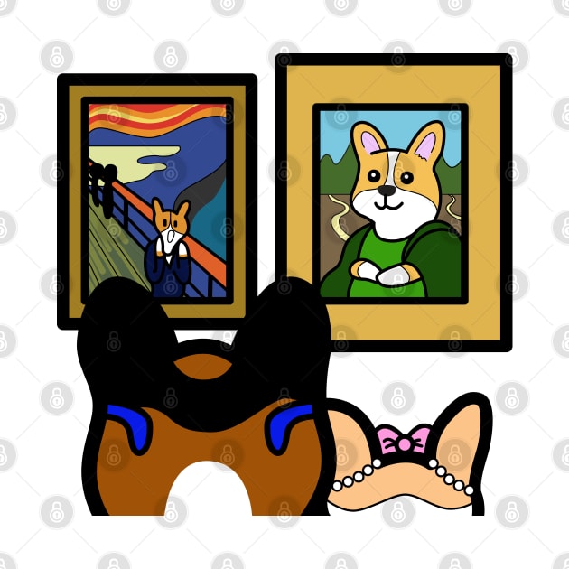 Corgi at the Museum by CarthyDesigns