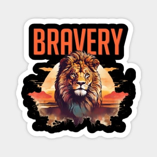 Bravery Lion Magnet