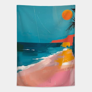 peach fuzz beach summer time serenity Tapestry