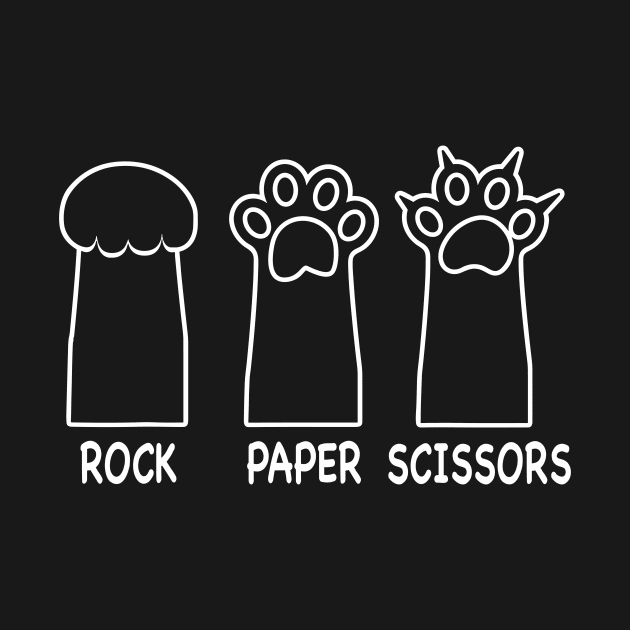 Rock Paper Scissors Cat Paws - Cat Mom Dad Owner Lovers by ChrifBouglas