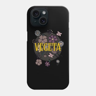 Aesthetic Proud Name Vegeta Flowers Anime Retro Styles Phone Case