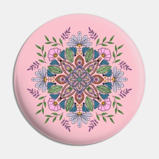 Flowery Mandala Pin