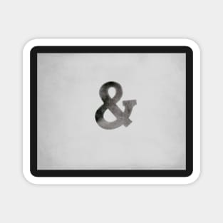 Ampersand Typography design Magnet