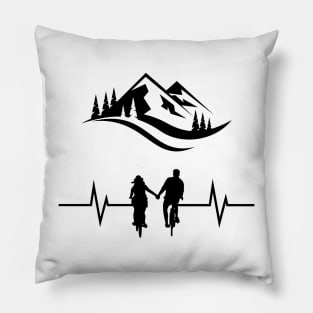 Bicycle couple Pillow