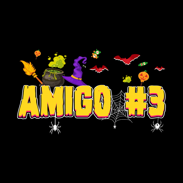 Amigo #3 Funny Halloween Couple T shirt Uniform For Friends by Bensonn