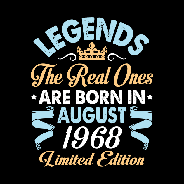 Legends The Real Ones Are Born In August 1958 Happy Birthday 62 Years Old Limited Edition by bakhanh123