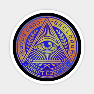 New World Order Illuminati Symbol Magnet