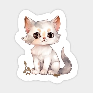 ANIME KITTY CAT SUPER CUTE DRAWING Magnet