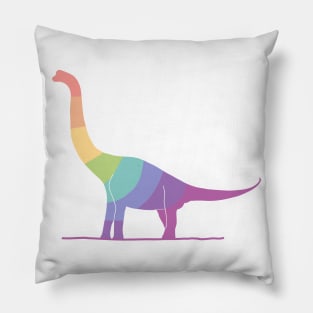 Sauropod - Rainbow Pillow