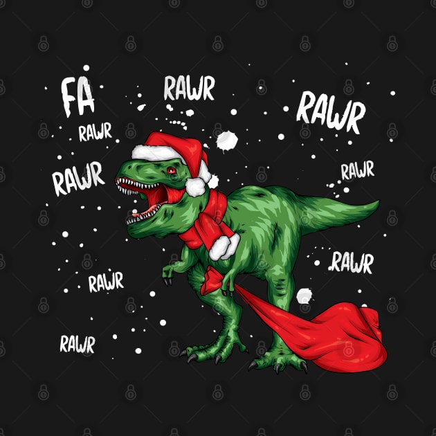 Dinosaur Christmas by Madelyn_Frere