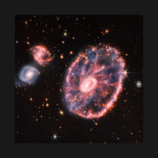 James Webb Space Telescope Deep Field Cartwheel Galaxy T-Shirt