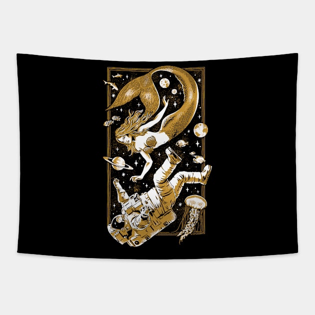 Worlds Collide Tapestry by CPdesign