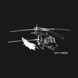 UH-1Y Venom Helicopter T-Shirt