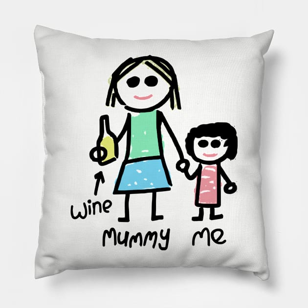 Mummy And Me Womens Sweatshirt White Daughter T Shirts Pillow by erbedingsanchez