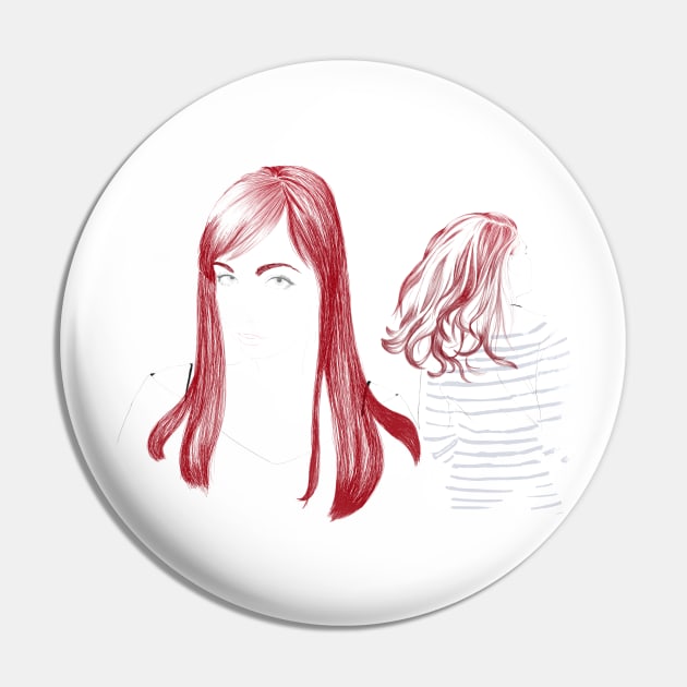 Red Hair Girls Pin by njikshik