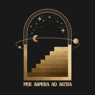 Per Aspera Ad Astra - Dark Academia T-Shirt