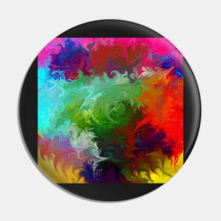 abstract art red orange pink green Pin