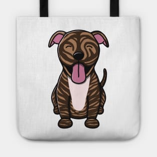 Cute Brindle Pitbull Tote