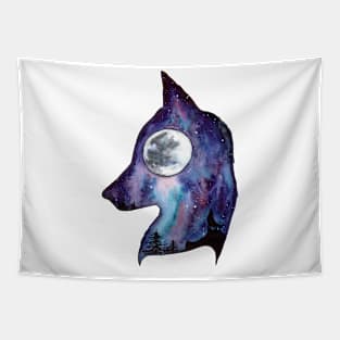 Wolf Moon Space Tapestry