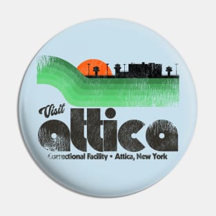 Visit Attica Prison Retro Tourist Souvenir Pin