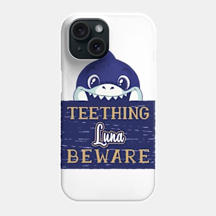 Luna - Funny Kids Shark - Personalized Gift Idea - Bambini Phone Case