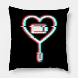 Neon Heart Pillow