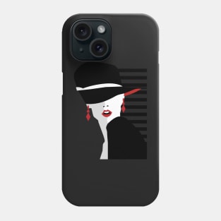 Mysterious young woman Phone Case