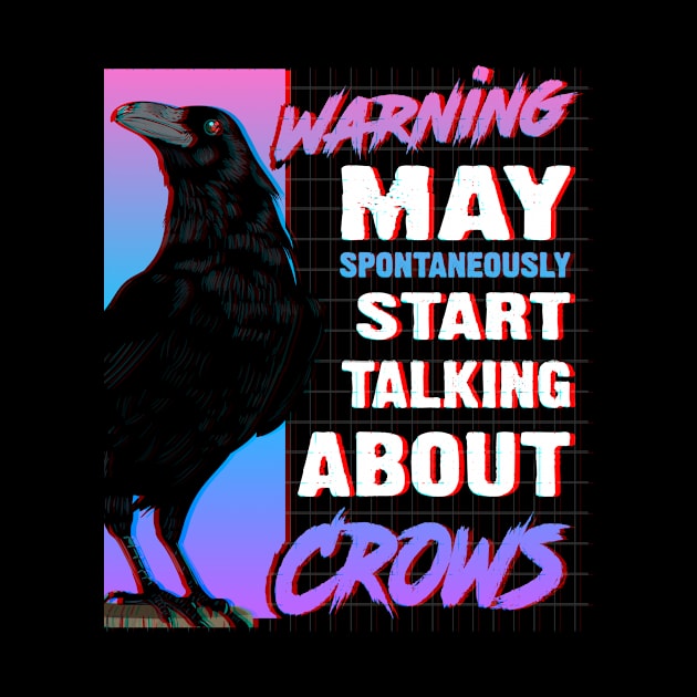 May Start Talking About Crows Vaporwave Raven Crow by Alex21