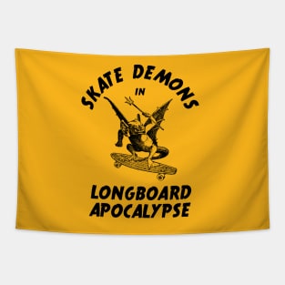 Skate Demons in Longboard Apocalypse Tapestry