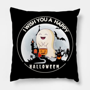 I Wish You A Happy Halloween Pillow