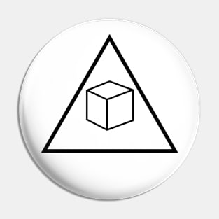 Delta Cubes (Abed's Design) Greendale Community College - Black Logo Pin