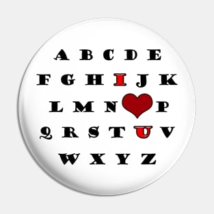 Love your ABC's Pin