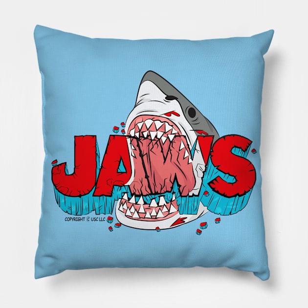JAWS: The Big Bite Pillow by DeepDiveThreads