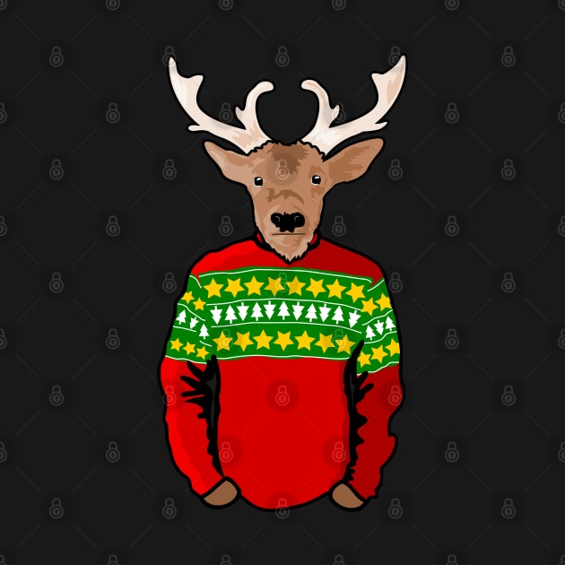 Christmas Sweater Reindeer by citypanda