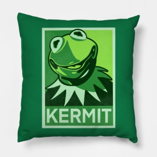 Green kermit Pillow