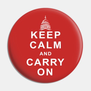 Capitol Keep Calm Pin