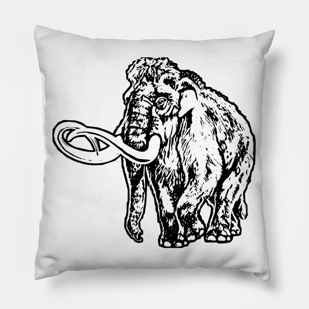 Mammoth Pillow by Nimmersatt