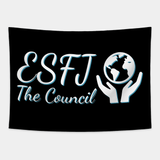 ESFJ The Consul MBTI types 12F Myers Briggs personality gift with icon Tapestry