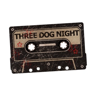 cassette tape retro, vintage, THREE DOG NIGHT T-Shirt