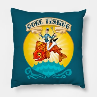 Gone fishin' Pillow