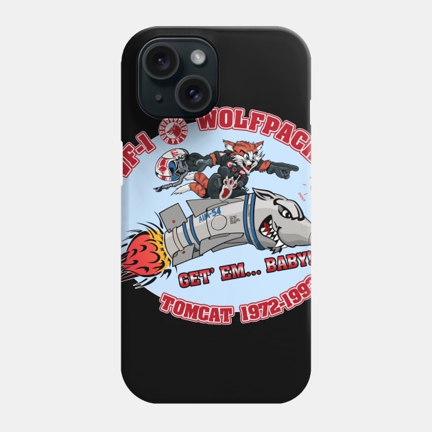 VF-1 Wolfpack Nose Art Phone Case by MBK