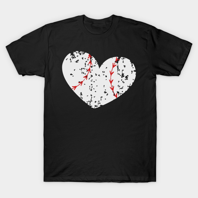 Discover Baseball Heart - Baseball Team - T-Shirt