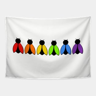 Rainbow lady bugs Tapestry